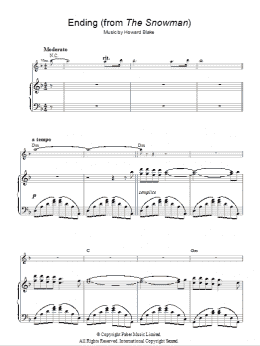 page one of Ending (Piano, Vocal & Guitar Chords)