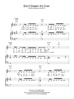 page one of Don't Dream It's Over (Piano, Vocal & Guitar Chords)