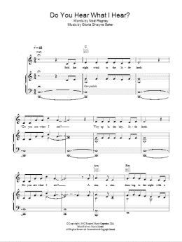 page one of Do You Hear What I Hear? (Piano, Vocal & Guitar Chords)