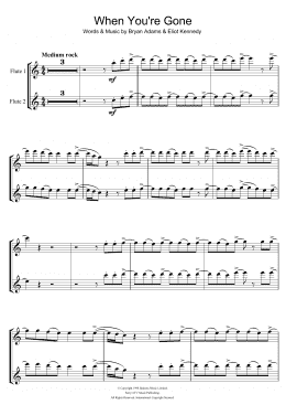 page one of When You're Gone (Flute Duet)
