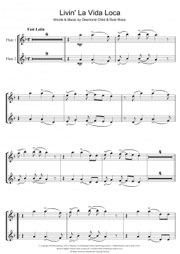 page one of Livin' La Vida Loca (Flute Duet)