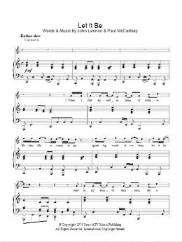 page one of Let It Be (Piano, Vocal & Guitar Chords)