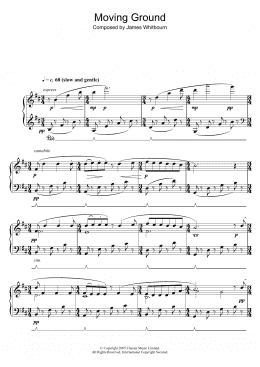 page one of Moving Ground (Piano Solo)