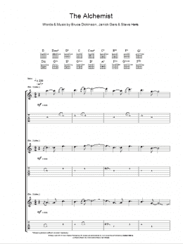 page one of The Alchemist (Guitar Tab)