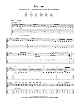 page one of Michael (Guitar Tab)