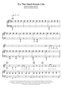 page one of It's The Hard-Knock Life (from Annie) (Piano, Vocal & Guitar Chords)