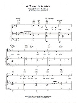 page one of A Dream Is A Wish Your Heart Makes (from Cinderella) (Piano, Vocal & Guitar Chords)