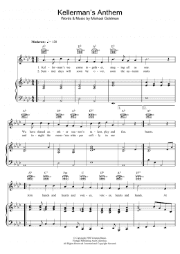 page one of Kellerman's Anthem (from Dirty Dancing) (Piano, Vocal & Guitar Chords)