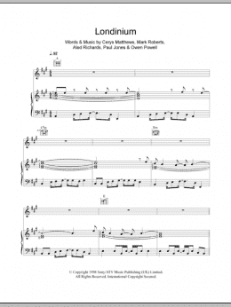 page one of Londinium (Piano, Vocal & Guitar Chords)