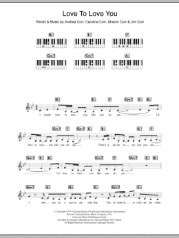 page one of Love To Love You (Piano Chords/Lyrics)
