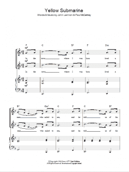 page one of Yellow Submarine (arr. Rick Hein) (2-Part Choir)