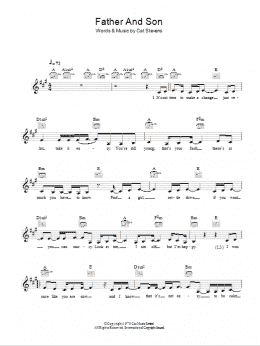 page one of Father And Son (Lead Sheet / Fake Book)