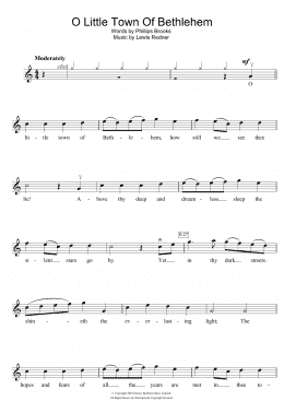 page one of O Little Town Of Bethlehem (Violin Solo)