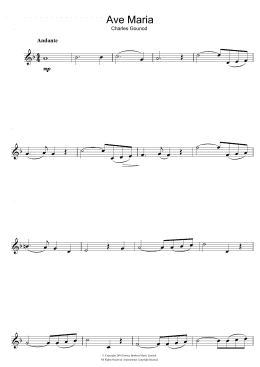 page one of Ave Maria (Flute Solo)