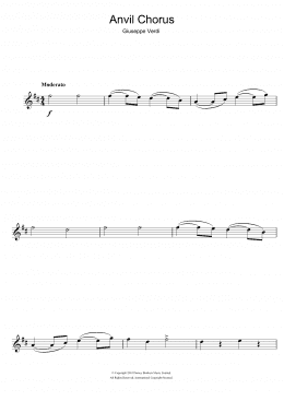 page one of Anvil Chorus (from Il Trovatore) (Alto Sax Solo)