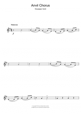 page one of Anvil Chorus (from Il Trovatore) (Clarinet Solo)