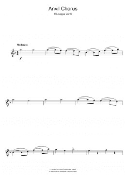 page one of Anvil Chorus (from Il Trovatore) (Flute Solo)