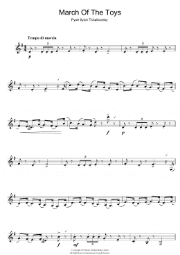 page one of March Of The Toys (from The Nutcracker Suite) (Clarinet Solo)