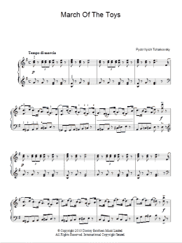 page one of March Of The Toys (Piano Solo)