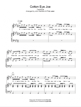 page one of Cotton-Eye Joe (Piano, Vocal & Guitar Chords)