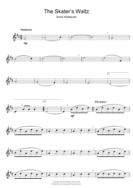page one of The Skater's Waltz (Flute Solo)