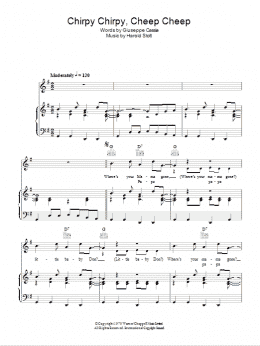 page one of Chirpy Chirpy Cheep Cheep (Piano, Vocal & Guitar Chords)