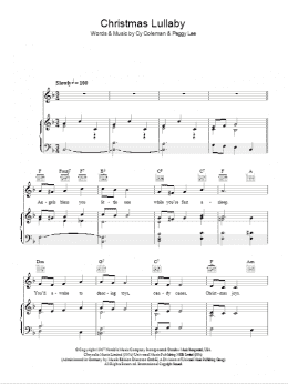 page one of Christmas Lullaby (Piano, Vocal & Guitar Chords)