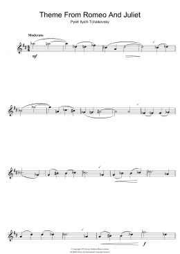 page one of Romeo And Juliet (Flute Solo)