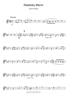 page one of Radetzky March Op. 228 (Clarinet Solo)