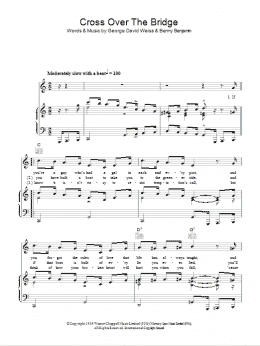 page one of Cross Over The Bridge (Piano, Vocal & Guitar Chords)