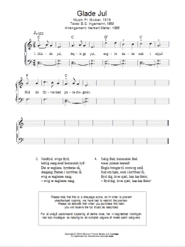 page one of Glade Jul (Piano Solo)