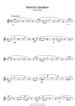 page one of Nimrod (from Enigma Variations Op.36) (Flute Solo)
