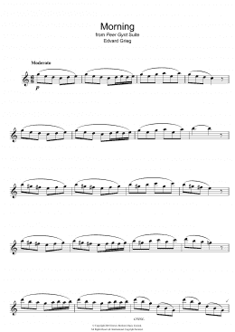page one of Morning (from Peer Gynt Suite No.1) (Flute Solo)