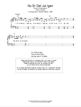 page one of Nu Er Det Jul Igen (Piano Solo)