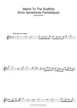 page one of Symphonie Fantastique (4th Movement: March To The Scaffold) (Flute Solo)