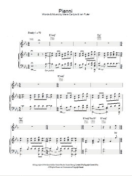 page one of Pianni (Piano, Vocal & Guitar Chords)