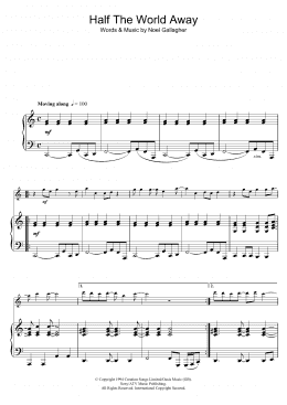 page one of Half The World Away (Flute Solo)