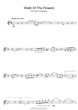 page one of Waltz Of The Flowers (from The Nutcracker Suite) (Alto Sax Solo)