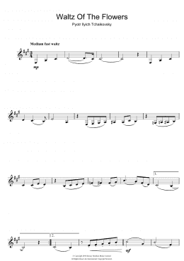 page one of Waltz Of The Flowers (from The Nutcracker Suite) (Clarinet Solo)