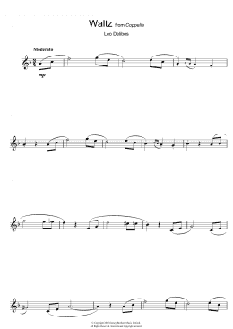 page one of Waltz (from Coppelia) (Alto Sax Solo)