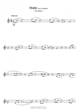 page one of Waltz (from Coppelia) (Flute Solo)