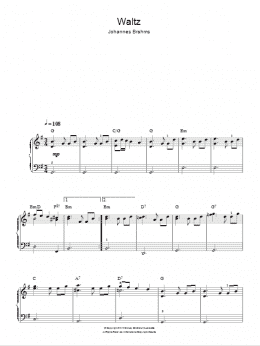 page one of Waltz Op. 39, No. 15 (Easy Piano)