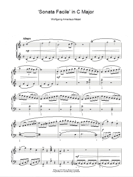 page one of Allegro (from Piano Sonata In C K545) (Piano Solo)