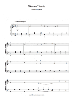 page one of The Skater's Waltz (Easy Piano)
