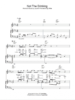page one of Not The Drinking (Piano, Vocal & Guitar Chords)