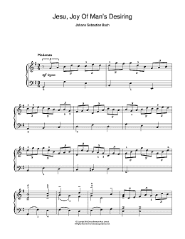 page one of Jesu, Joy Of Man's Desiring (Easy Piano)