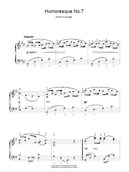 page one of Humoresque (Easy Piano)