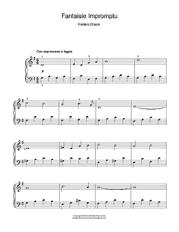 page one of Fantaisie Impromptu (Beginner Piano)