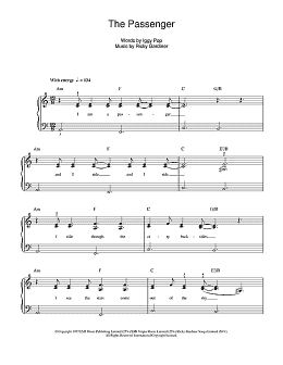 page one of The Passenger (Beginner Piano)