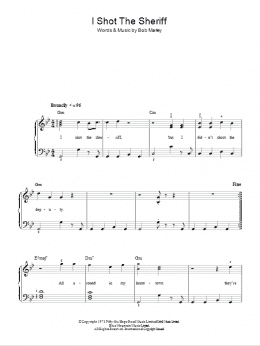 page one of I Shot The Sheriff (Easy Piano)